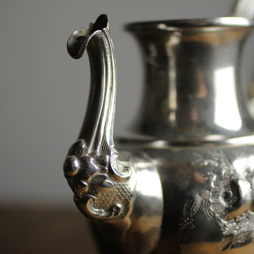 Antique Victorian Silver-Plated Holloware Meriden Britannia Company Teapot