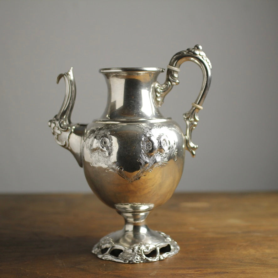 Antique Victorian Silver-Plated Holloware Meriden Britannia Company Teapot