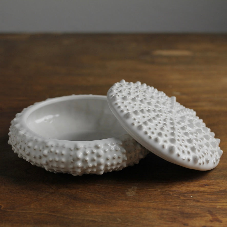 Ceramic Sea-Urchin Trinket / Cache Jar
