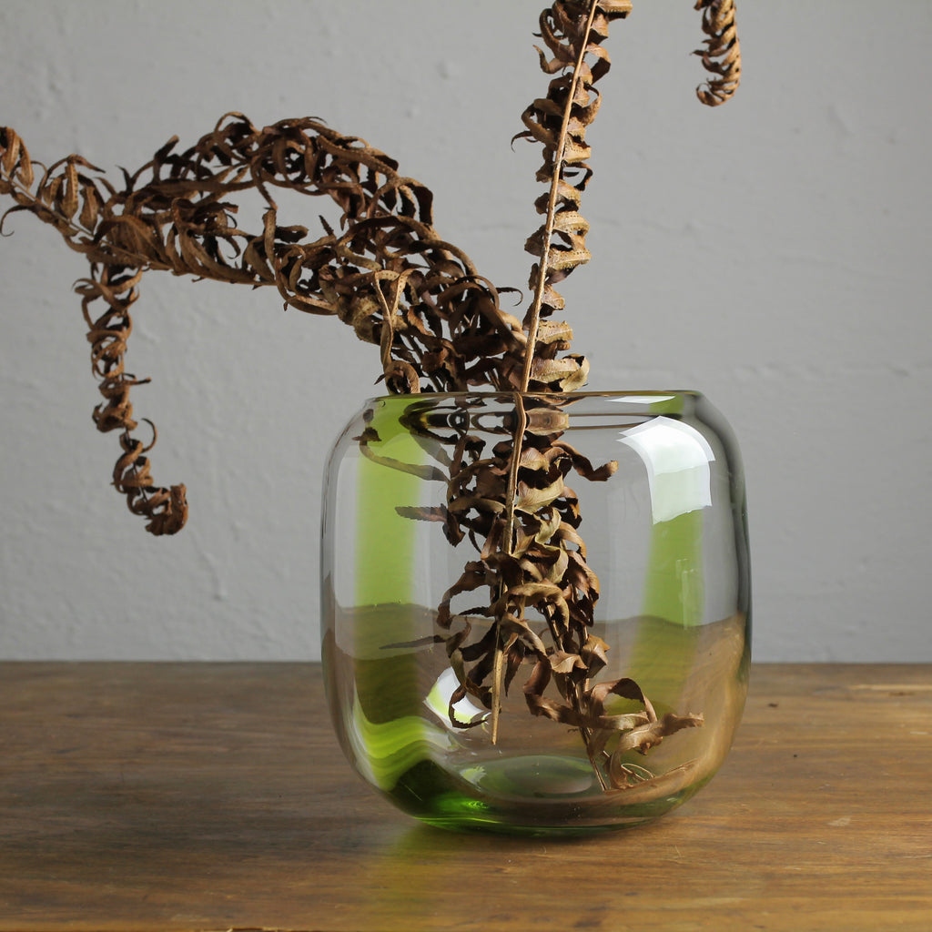 Hand-Blown Art Glass Decorative Vase