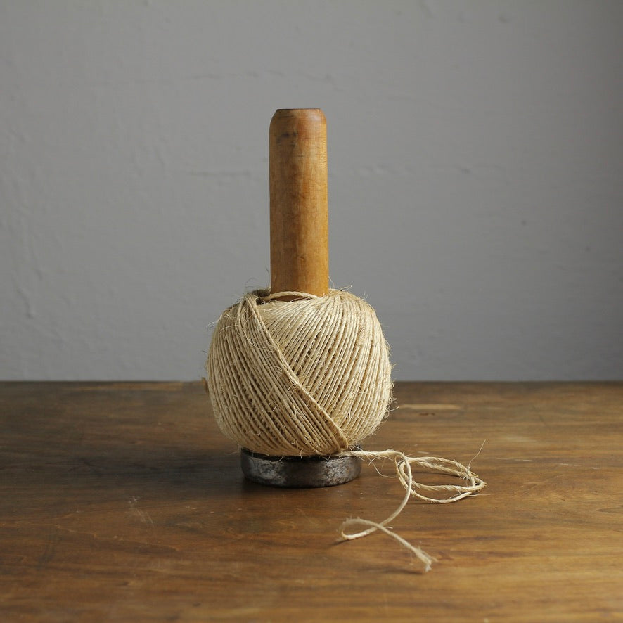 Vintage Industrial Wooden Textile Mill Bobbin