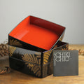 Vintage Chiki Chic Traditional Japanese Three-Tier Bento Box, 1980s