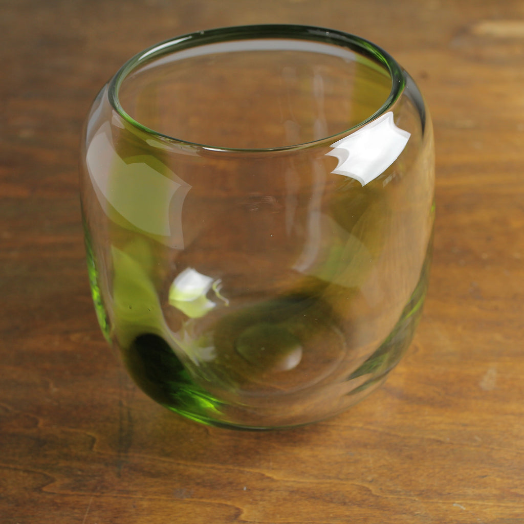 Hand-Blown Art Glass Decorative Vase