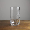Vintage Etched-Glass Fern Motif Vase