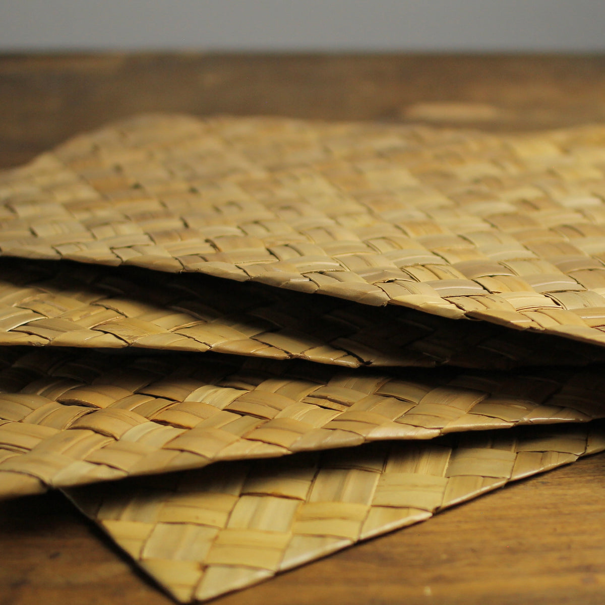 Set of Four Vintage Lauhala Woven Placemats
