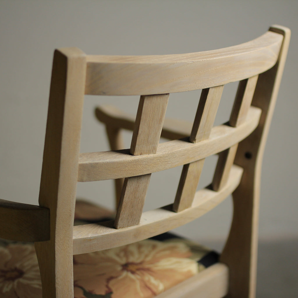 Set of 5 Restored Mid-Century Young Manufacturing Co. Windowpane-Back Dining Chairs (c. 1940s-1960s)