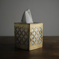 Moroccan-Inspired Metal Tissue Box Cover