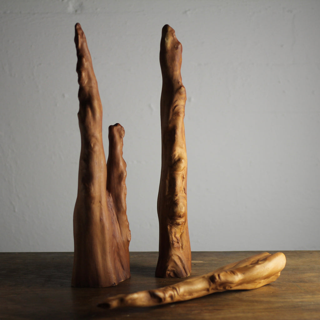 Set of 3 Cypress Knee Sculptures