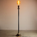 Early 20th Century Art Deco Mogul Torchiere Floor Lamp with Alabaster Nighlight Base