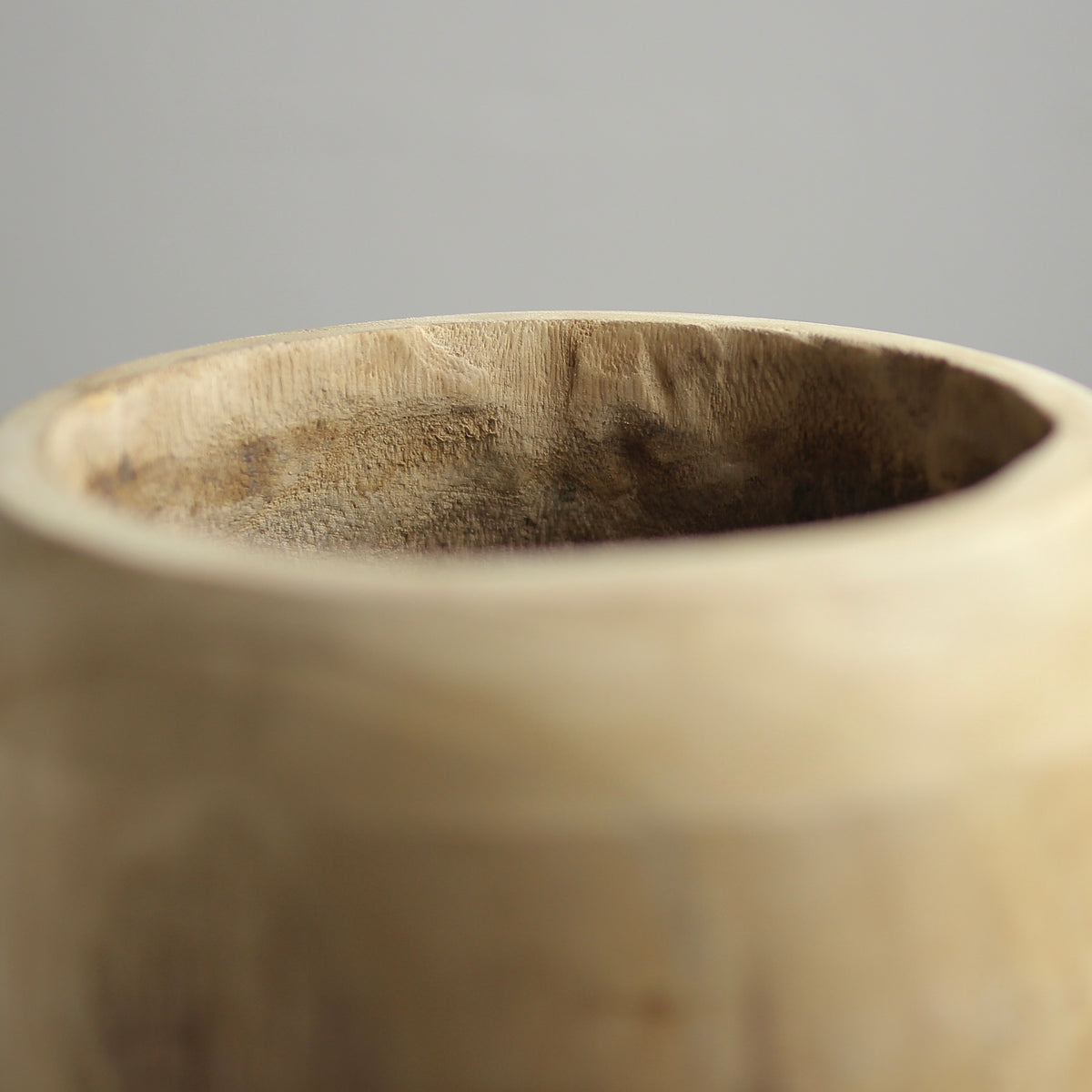 Handcrafted Rustic Solid Wood Table Vase