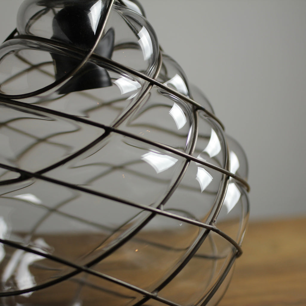 Vintage Blown Glass Venetian Pendant Light