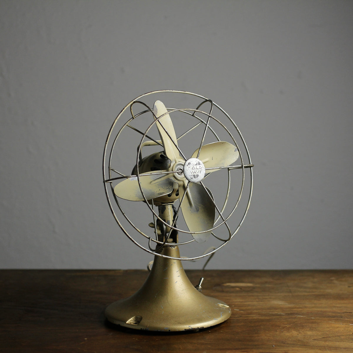 Sears, Roebuck & Co. Cold Wave Vintage Metal Table Fan, c. 1920s-50s
