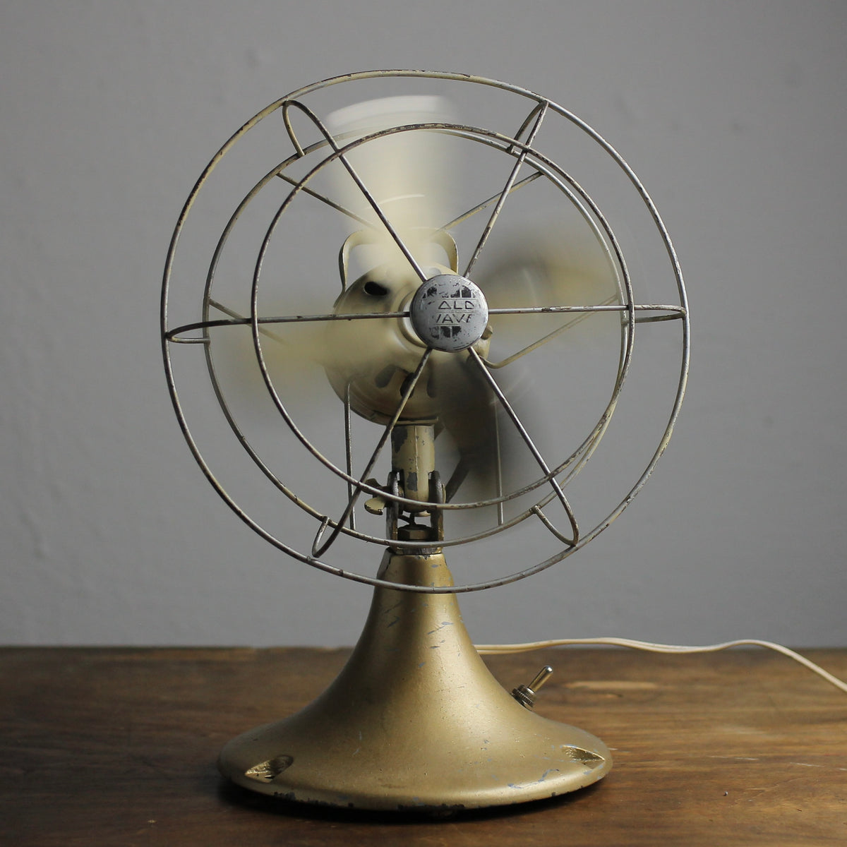 Sears, Roebuck & Co. Cold Wave Vintage Metal Table Fan, c. 1920s-50s