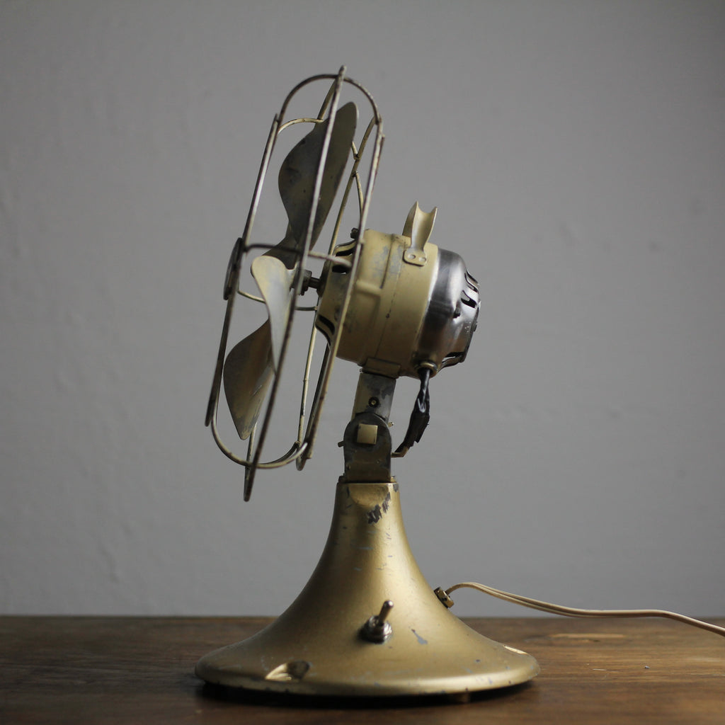 Sears, Roebuck & Co. Cold Wave Vintage Metal Table Fan, c. 1920s-50s