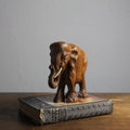 Vintage Syroco Wood Elephant Figurine, c. 1940s