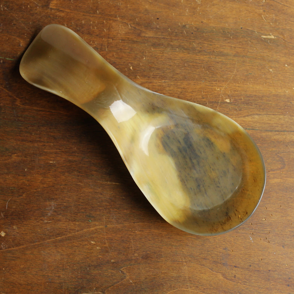 Handcrafted Buffalo Horn Spoon Rest