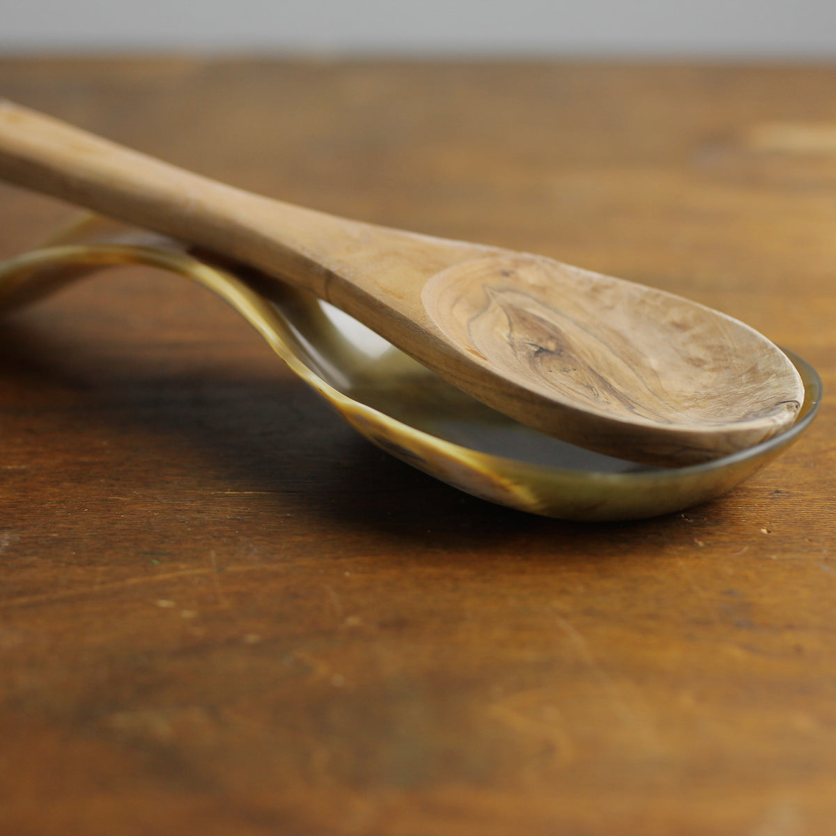 Handcrafted Buffalo Horn Spoon Rest