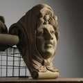 Set of Hand-Carved Wooden Ship Figurehead Corbels
