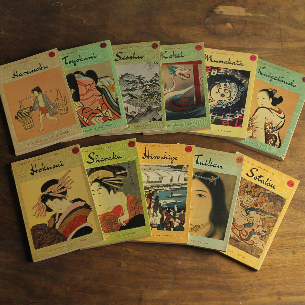 Vintage Kodansha Library of Japanese Art Book Set, 11 Volumes, Second Printing (1960)