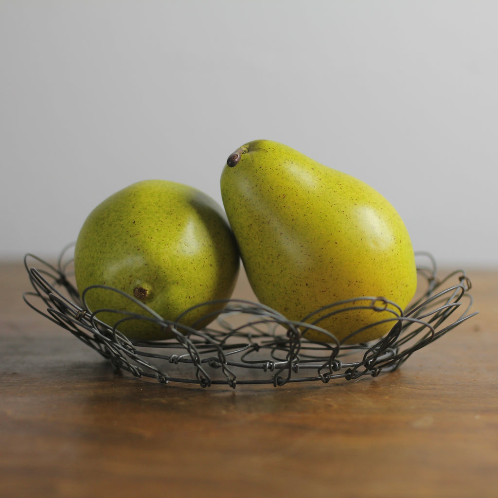 Vintage French "Fil-de-Fer" Collapsible Wire Egg / Harvest Basket